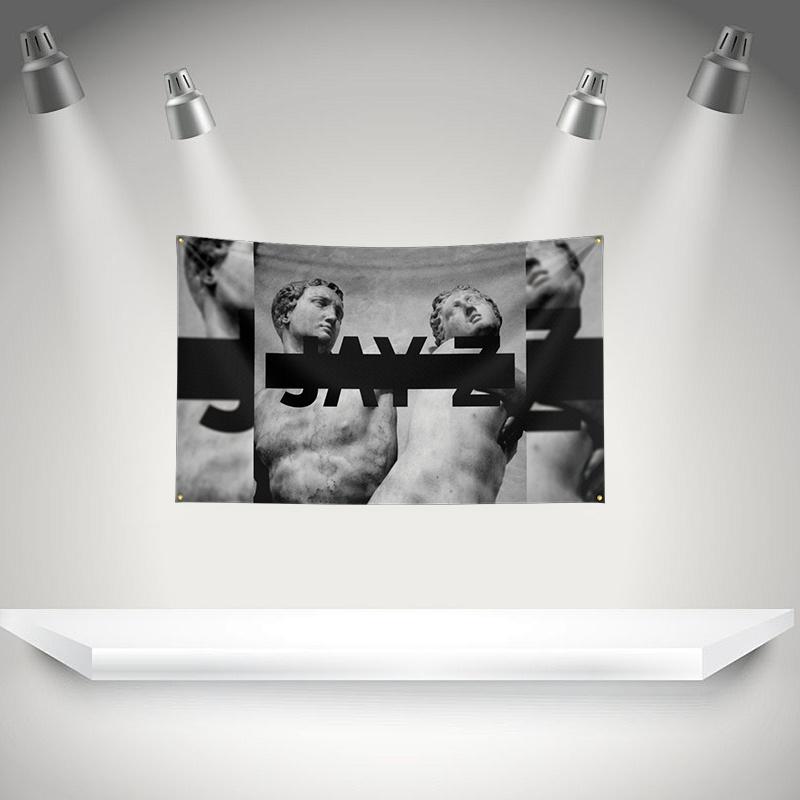 Баннер музыкальной рок-группы THE J-jay-z Flag, Баннер с HD-печатью, Гобелен для выставки, Для фанатов музыкальных групп, Декор для гаража