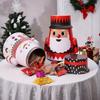 Christmas Cookie Tins with Lids for Gift Giving Small Xmas Tin Containers Round Metal Christmas Tins Empty Cookie Jar