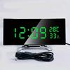 Curved Screen Digital Alarm Clock Large Table Clock Multi-function Desk Clock  Table Use