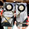 Металлический чехол с мраморным узором для Honor Magic 6 50 70 90 5 Lite X7b 200 Pro nova 10 Nova 5T X6 P30 Pura 70 Ultra стеклянный чехол для телефона