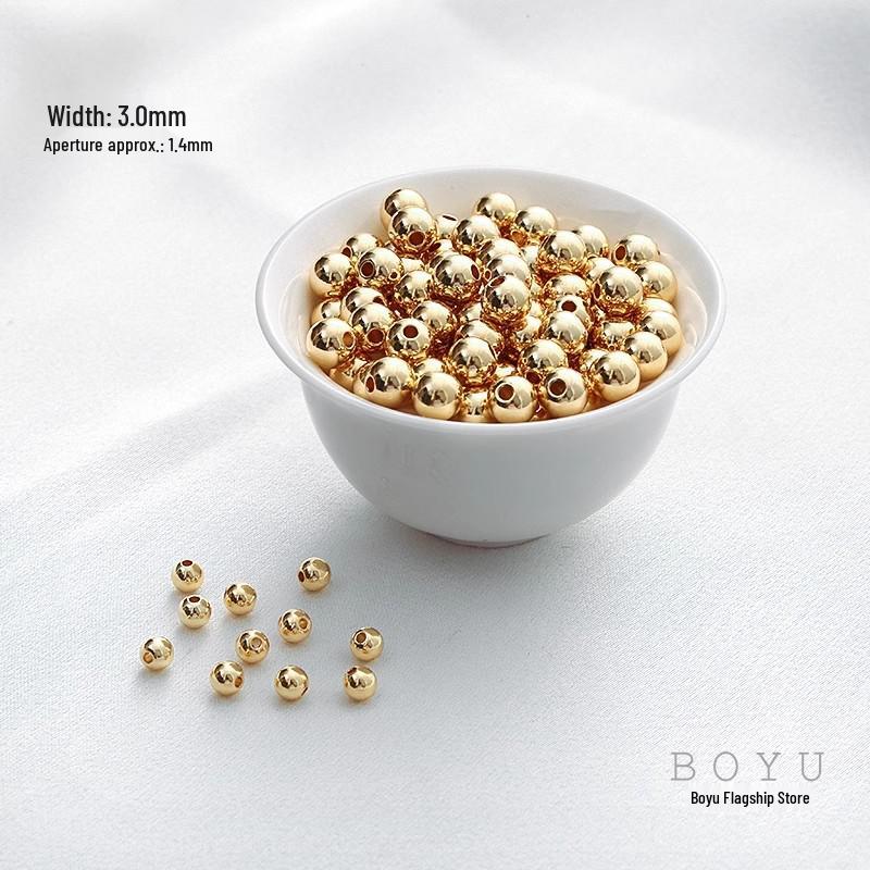 Бусины из меди, покрытые 18-каратным золотом: Браслет «Сделай сам», разделитель и подходящие бусины для украшений ручной работы.