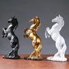 Resin Statue Golden White Black Horse Figure Nordic Abstract Ornaments For Figurines For Interior Sculpture Room Home Decor