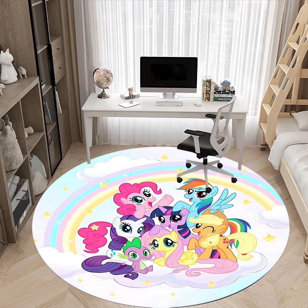 1 шт. Круглый ковер My Little Pony для офиса, под офисные стулья, спальни, гостиной, домашний декор a1022163