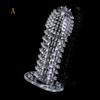 Yousheng Силиконовый Шипованный Ребристый Прозрачный Презерватив Рукав для Удлинения Пениса Игрушка для Взрослых