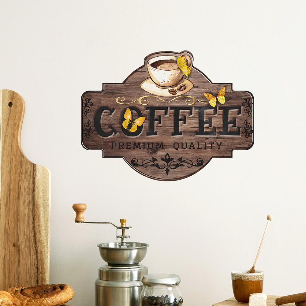 Coffee Cups Kitchen Dining RoomHome Beautification and Decoration Wall Stickers