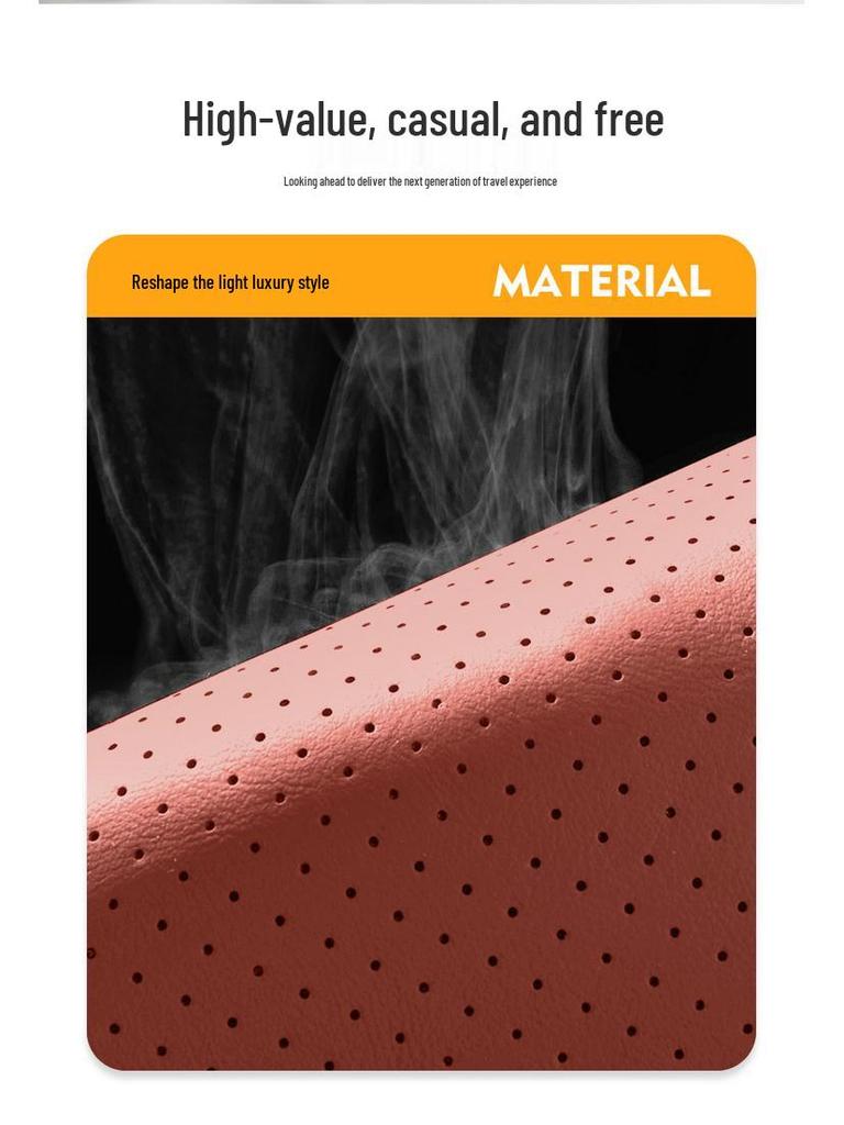 UNIZ Специальная подушка для автомобильного сиденья из натуральной кожи - Универсальная посадка, Четыре сезона, Новая модель