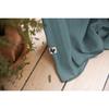 Rideau ajustable + 8 anneaux pince "Gaîa" 140 x 300 cm "Gaze de Coton" - Gaïa Canard - Gaia Canard - 1 Panneau ajustable 140 x 300 c