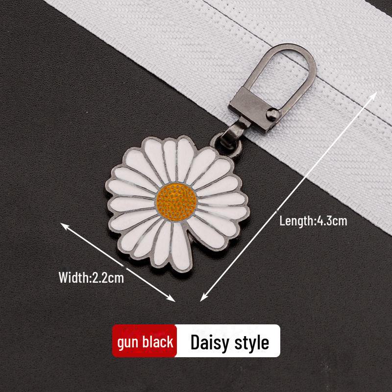 Metal Zipper Pull Tab with Removable Head for Clothing Repair and Accessories