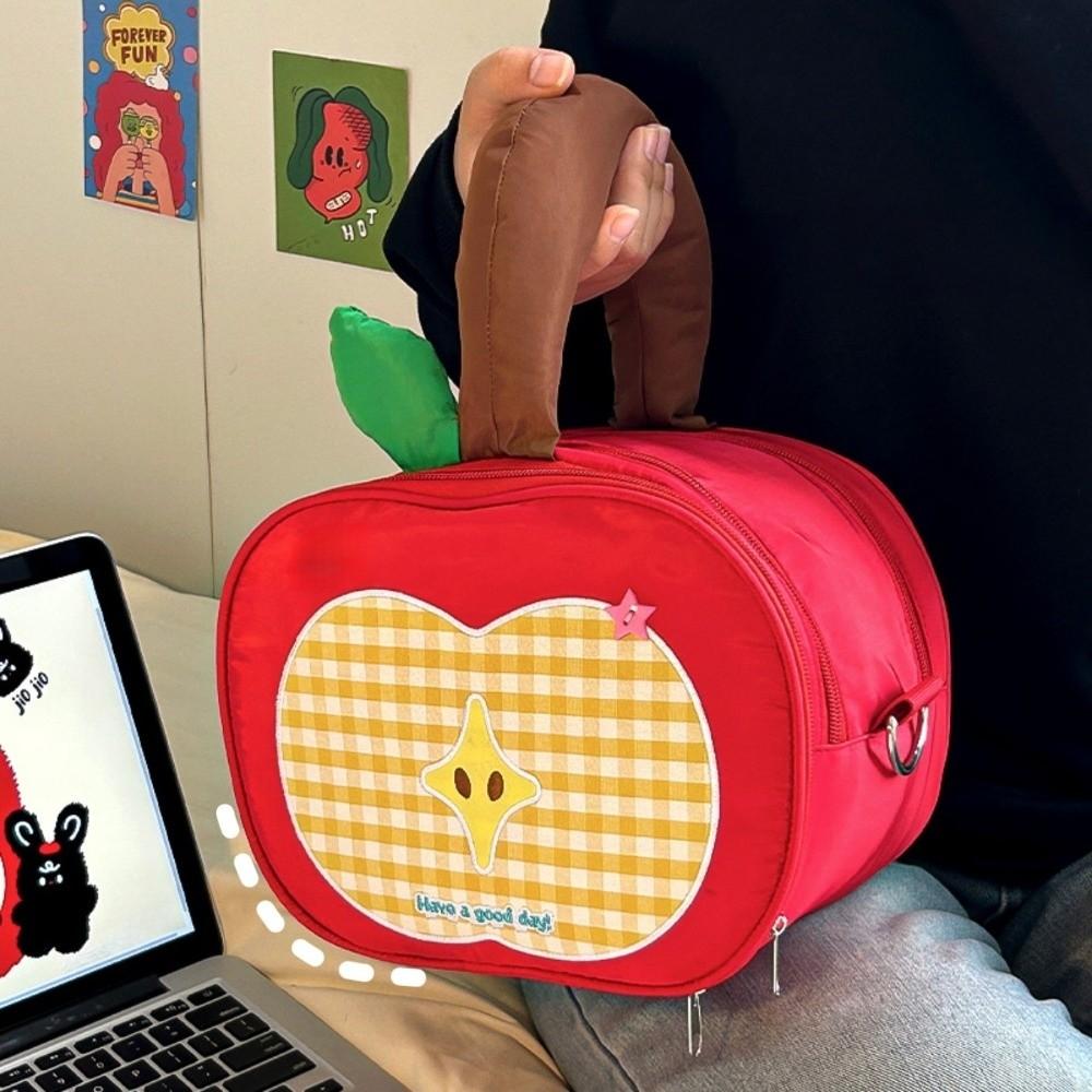 Storage Fruit Plaid Makeup Bag Portable Travel Cosmetic Container Waterproof Camera Bag Travel
