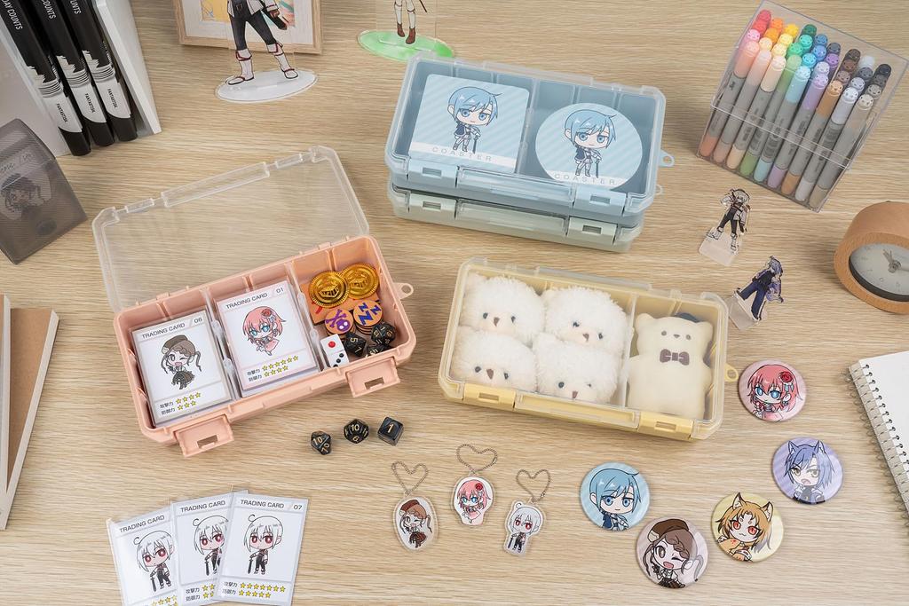 JEJ Astage Кейс для хранения Ошикацу Прозрачный с разделительной доской Коллекционный кейс Глубокий 230HF Портативный Хранение значков Акриловые товары Брелок Отакацу