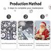 Christmas Santa Claus Pearl Painting Kit Handmade DIY Home Decoration Painting