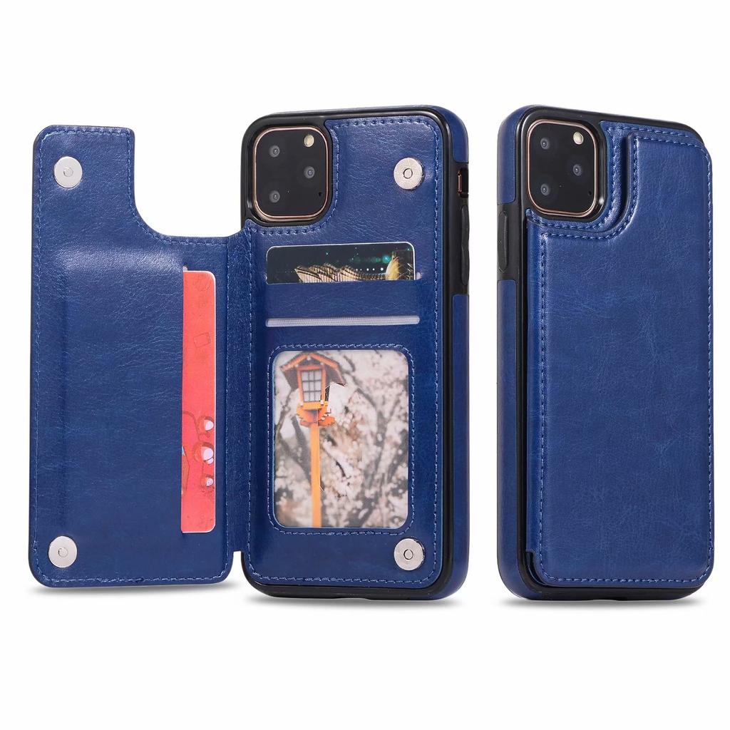 Leather Wallet Case Flip Cover for iPhone 16 15 14 13 12 11 Pro Max 8 7+ XR XSMAX Samsung S25 S24 S23 S22 S21 S20 Plus S23FE A55 A14 A54 A53