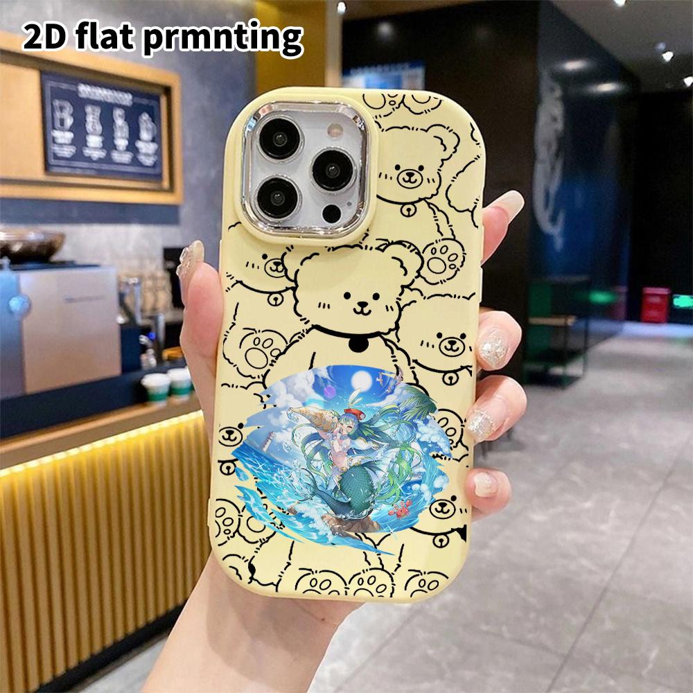 Phone Case: 2D flat design suitable for iPhone 18 17 16 15 14 13 Pro protective case, couple style, water element spirit, Christmas and Halloween gift