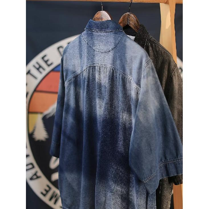 Летняя новая джинсовая куртка в китайском стиле в винтажном стиле для мужчин и женщин, свободный джинсовый топ с ретро-пуговицей