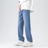 Модные джинсы, мужские весенне-осенние новые свободные широкие брюки, универсальные прямые повседневные брюки для мальчиков,