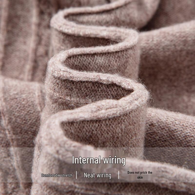 Hodo Men's 100% Lambswool Mock Neck Pullover Sweater