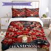Liverpool Team Customize With Your Name Bedding Set Breathable Duvet Cover With Pillowcases Decorative Bed Linen For Bedroom Home Decoration Birthday 
