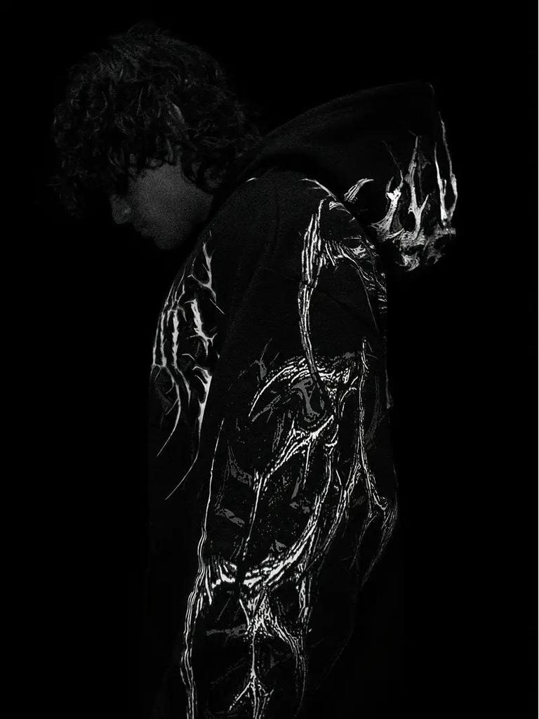 Breathedivinity Мужская толстовка-куртка большого размера с принтом Осень