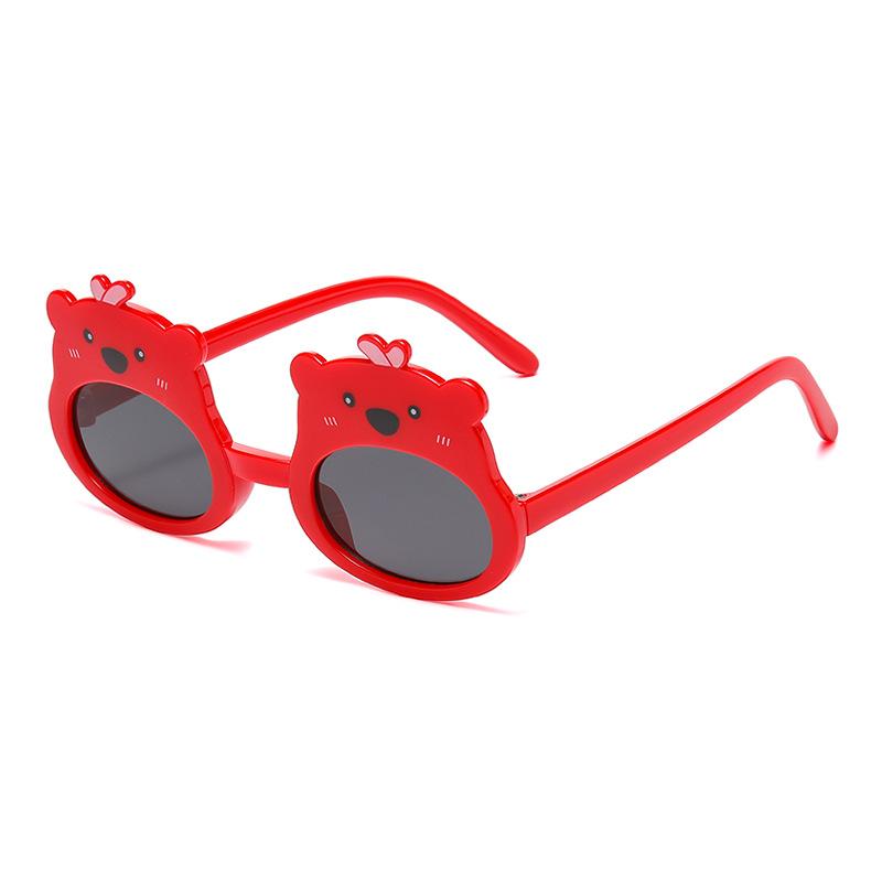 7337 Children'S Cartoon Sunglasses, Bear Sunglasses, Fashionable Baby Shape, Uv-Proof Glasses For Boys And Girls