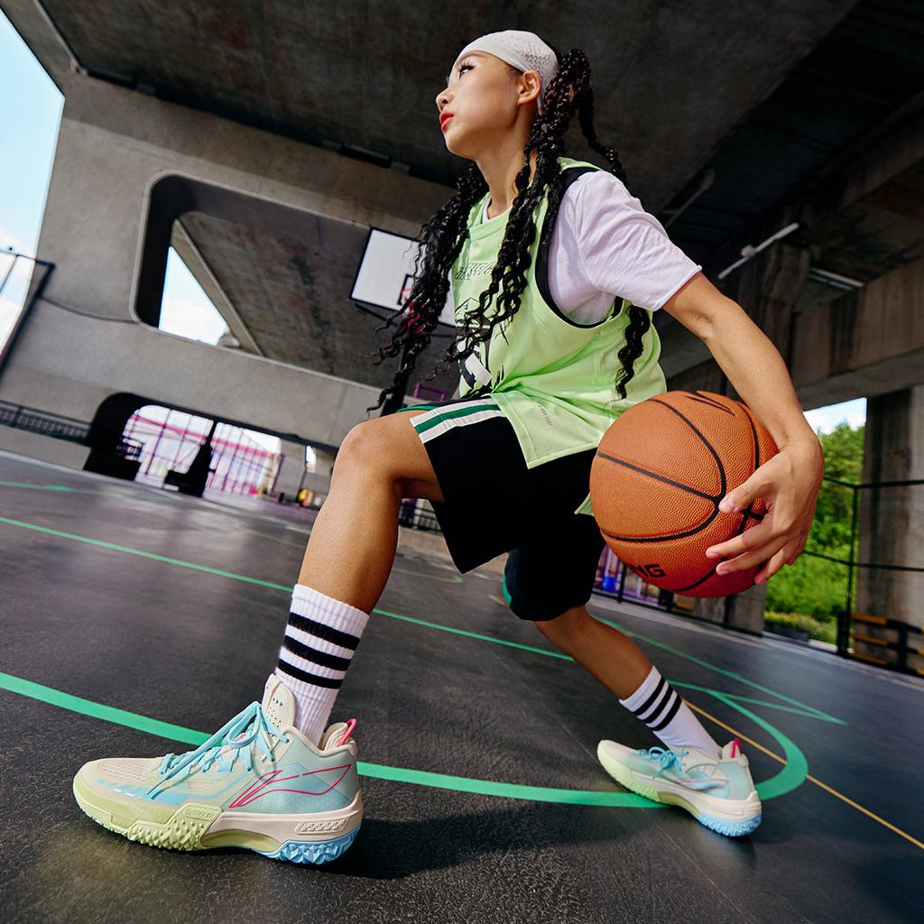 Баскетбольные кроссовки Li Ning Jiao Ao Yuan Ye Actual Combat Rebound, мужские кроссовки Off-White ABFT035-2