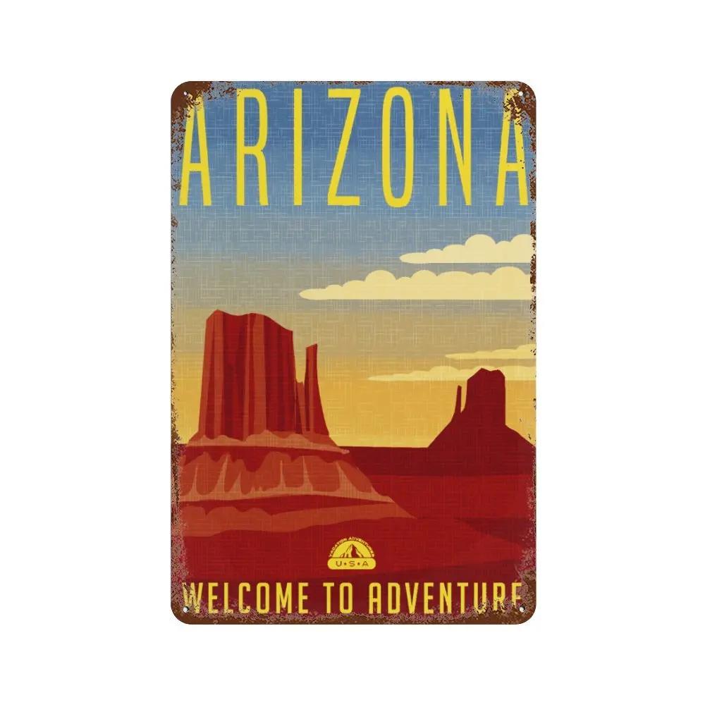 Путешествия Города Табличка Металлические Знаки Винтажный Плакат Япония Таиланд Италия Пейзаж Ретро Тарелка Искусство Живопись Домашний Бар Паб Клуб Декор