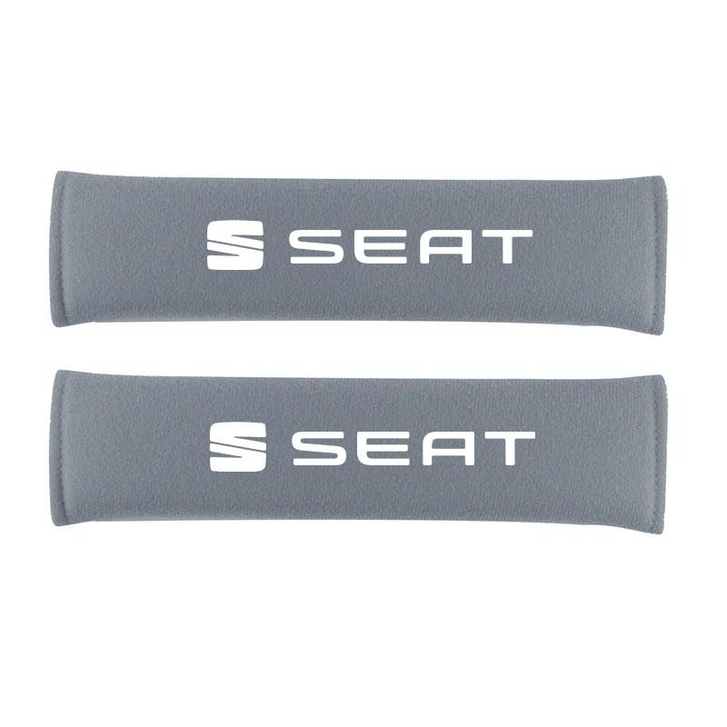 ADS1 2Pcs Car Seat Belt Protection Shoulder Pad Covers For Seat Leon Ateca Arona Altea ltea Toledo Tarraco Auto Accessories