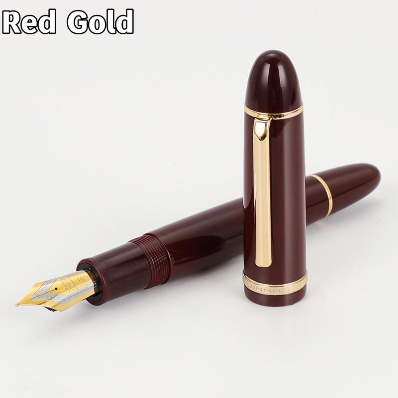 Jinhao X159 акриловая перьевая ручка золотого и серебряного цвета с зажимом Iraurita, тонкое перо для написания подписи