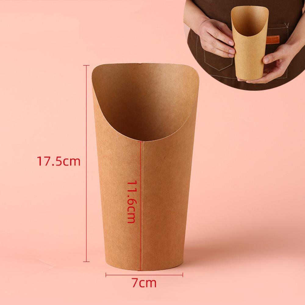 50PCS Thickened Egg Waffle Paper Cup Water Proof Take-out Snack Boxes Kitchen Use