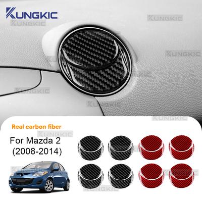 Для Mazda 2 DE 2008 2009 2010 2011 2012 2013 2014 Настоящая Мягкая Наклейка из Углеродного Волокна LHD RHD Рамка Центральной Консоли Автомобиля для Воздуховода