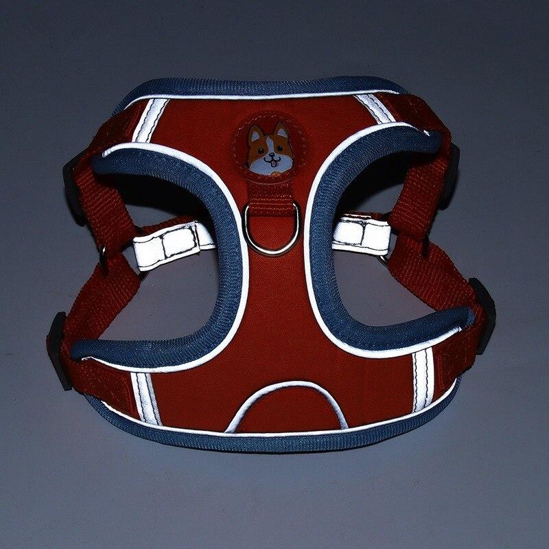 Регулируемая шлейка для собак без тяги, милый щенок, кошка, мягкий прогулочный поводок, комплект шлейки для домашних собак, жилет, чихуахуа, бигль для маленьких собак