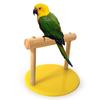 Wooden Tabletop Perch With Acrylic Base For Parrot Birds Standing Exercising Grinding, Bird Desktop Perch And Sanding Bar