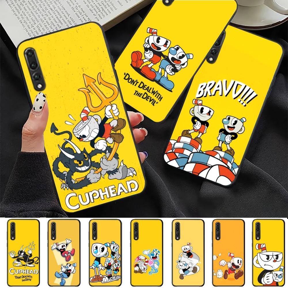Милый чехол для телефона Cuphead для Huawei P 8 9 10 20 30 40 50 Pro Lite Psmart Honor 10 Lite 70 Mate 20lite