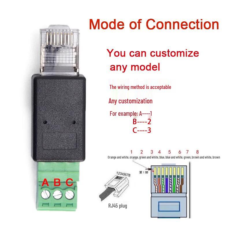 Yidesheng RJ45 to RS485 3-Pin Terminal Converter