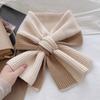 Knitted Scarf For Women Autumn Winter Soft Cross Patchwork Colors Scarves