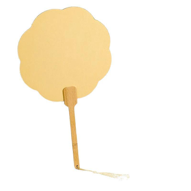 Double-Sided Thickened Xuan Paper Blank Round Fan for Hand-Painted Watercolor and Calligraphy, DIY Ancient Style.