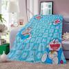 Thick Blanket for Winter Doraemon Fluffy Plaid Decorative Sofa Blanket King Size Custom Blankets and Throws Home Interior Throw