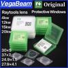 10 ШТ. Оригинальные защитные линзы для лазера Raytools 24.9x1.5 27.9x4.1 37x7 Для защитных окон Raytools 4кВт 12кВт 15кВт 20кВт 1064нм