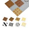 MOC Городской Дом Детали Строительные Блоки 1x4x6 1x2x2 Совместимые 57895 60596 60592 Узор Церкви Оконные Стекла Дверная Рама Игрушки
