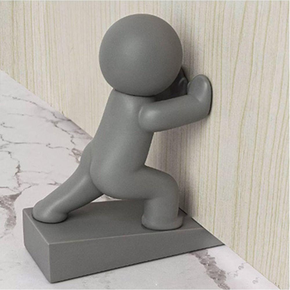 Funny Cartoon Decorative Door Stop Non-slip Action Figure Door Stopper No Drilling Anti Collision Door Bumper for Home&Bedroom
