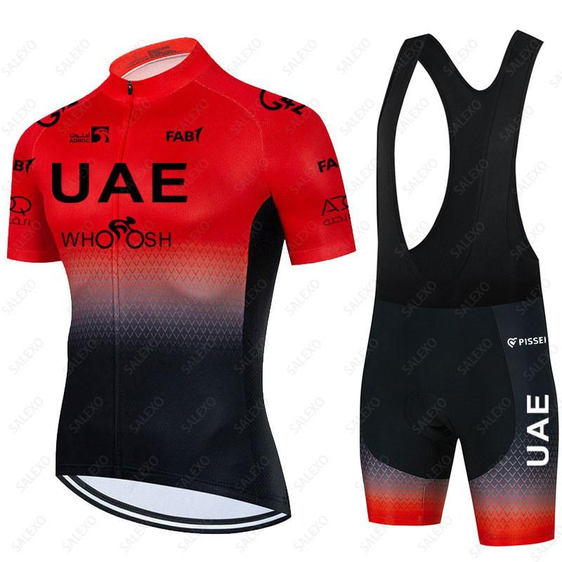 Mens Womens Cycling Jersey Set Gradient Color Short Sleeve Bike Riding Outfit Quick Dry Sportswear