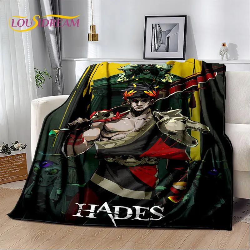 Hades Zagreus Game Gamer, мягкое плюшевое одеяло, фланелевое одеяло, одеяло для гостиной, спальни, кровати, дивана, чехол для пикника, детское одеяло