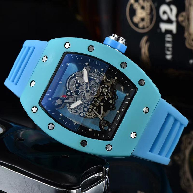 Стильные современные кварцевые часы унисекс с прозрачной задней крышкой, идеально подходящие для бизнеса и отдыха.