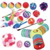 Cat Toy Cat Mouse FISH-BOMB Set Teaser, Tunnel, Ball, (Set E)