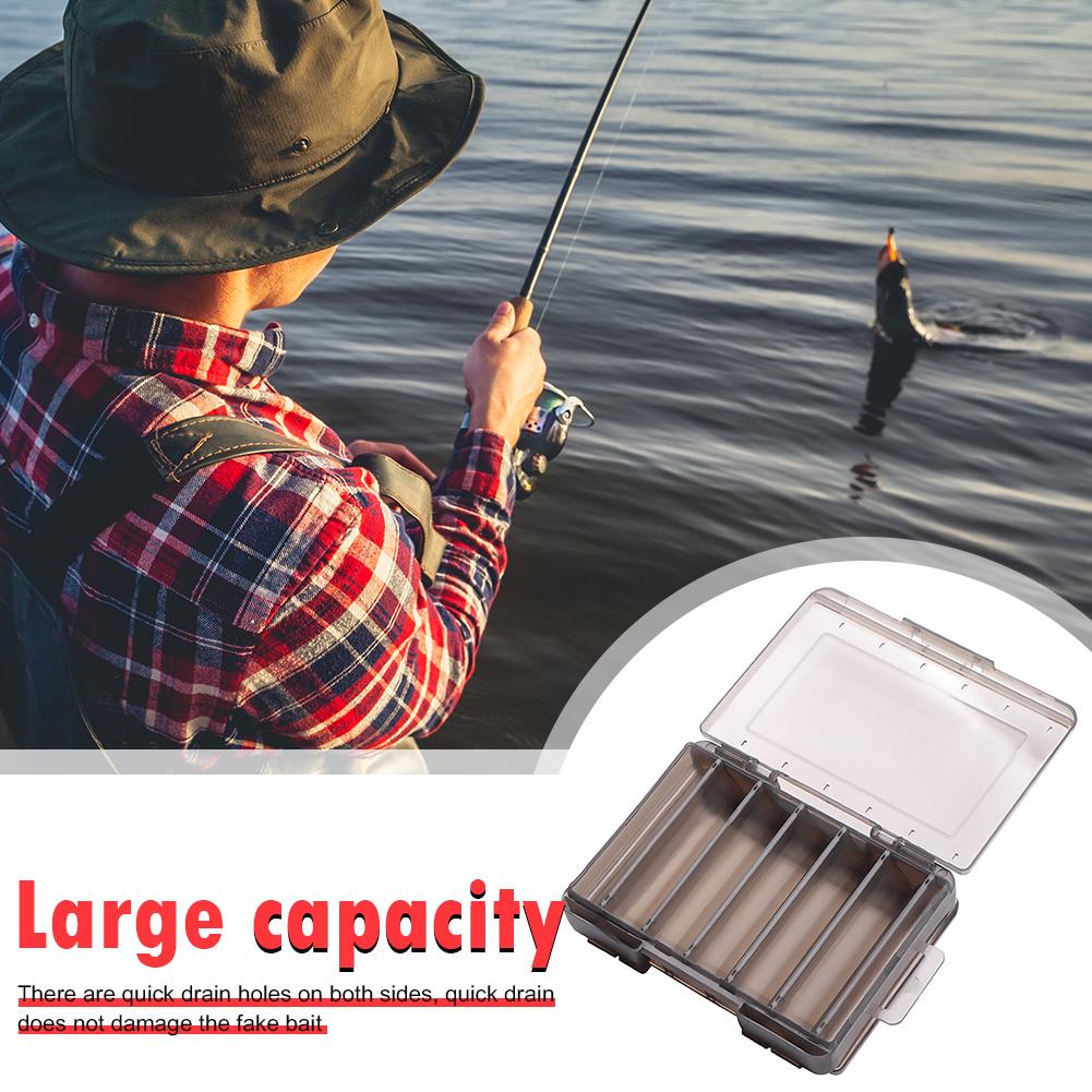 MY# Fishing Lure Box Double Side Artificial Bait Case Organizer Lure Fishing Tac