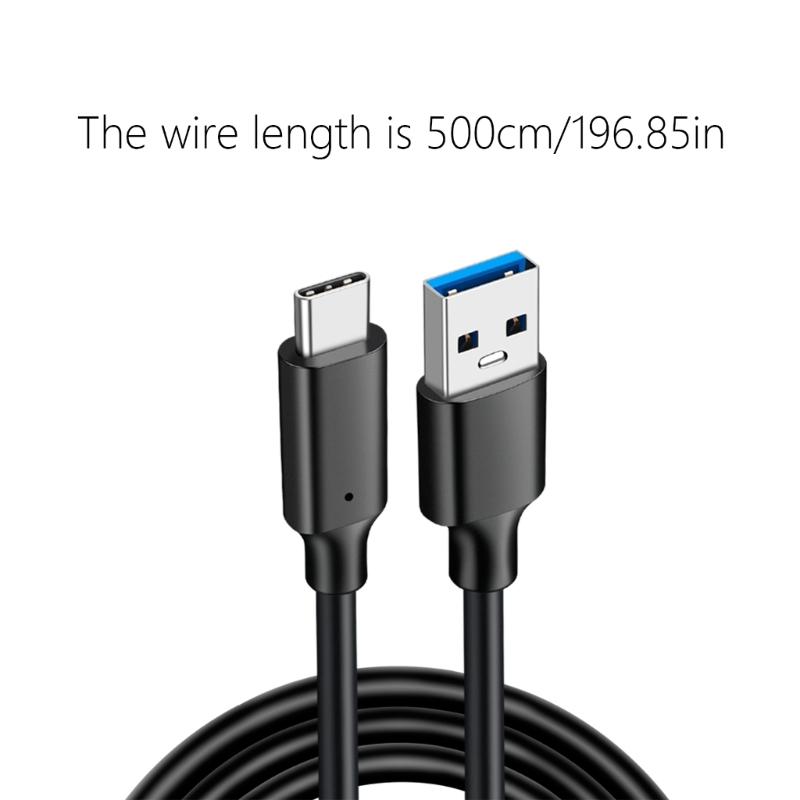 20см-500см USB 3.2 на Type C Кабель для зарядки Синхронизирующий кабель Силовой провод Скорость передачи 10 Гбит/с PD60W 3A Быстрая зарядка