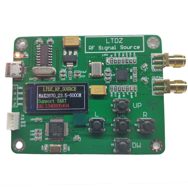 LTDZ MAX2870 STM32 23,5-6000 МГц Модуль источника сигнала USB 5 В Питание Частота и режимы Аксессуар