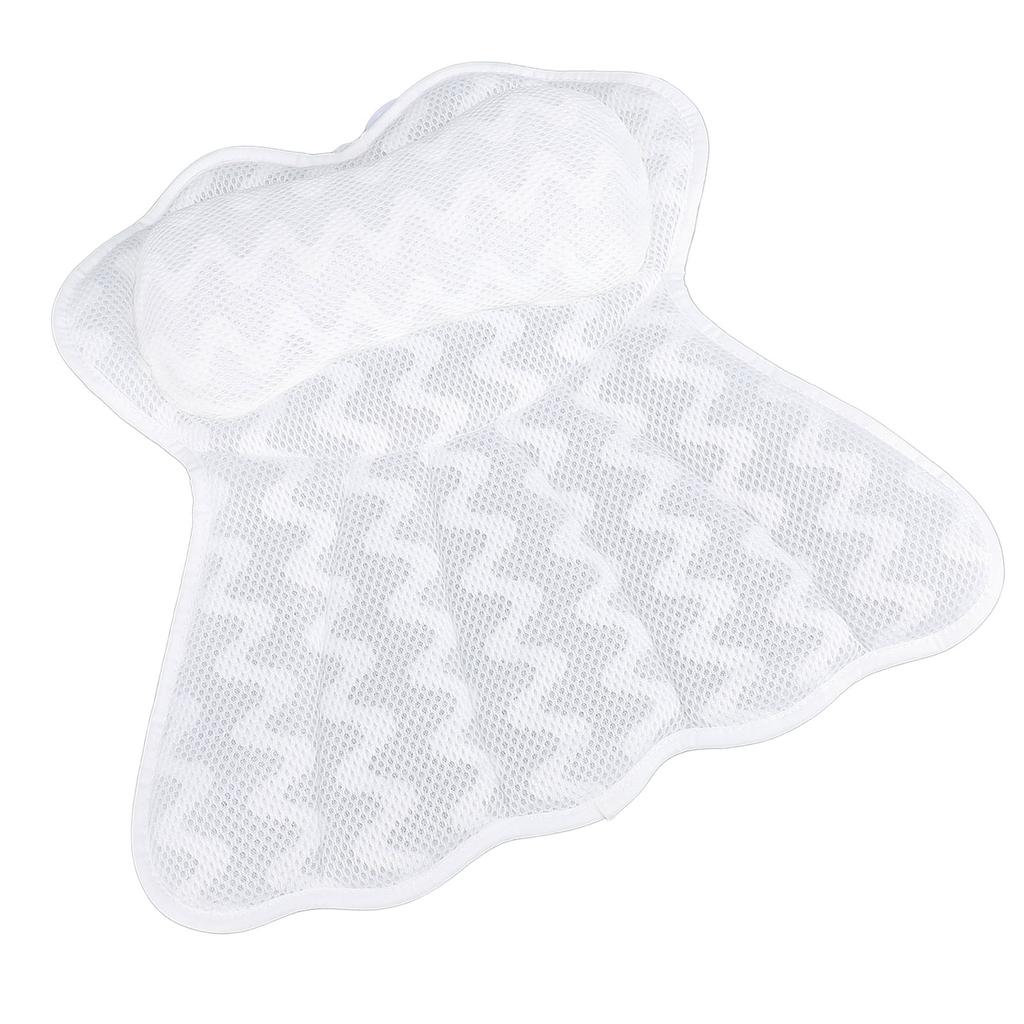 Подушка для ванны Подушка для ванны 4D дышащая сетчатая ткань Подголовник для ванны с 6 присосками для головы N