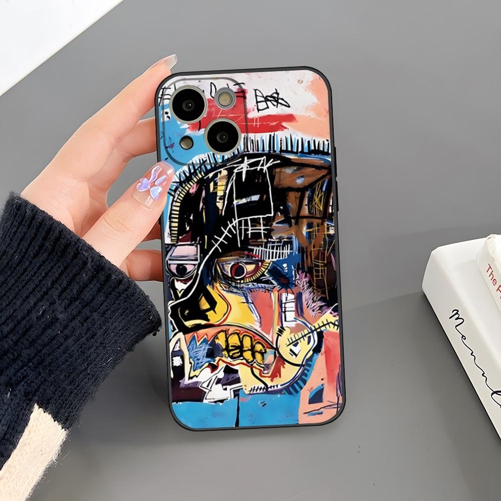 Чехол для телефона B-Basquiat Art Graffitis для iPhone 15 Pro Max 14 Pro 16 Plus 12 13 11 Xr X Xs 8 7 Plus Силиконовая задняя крышка