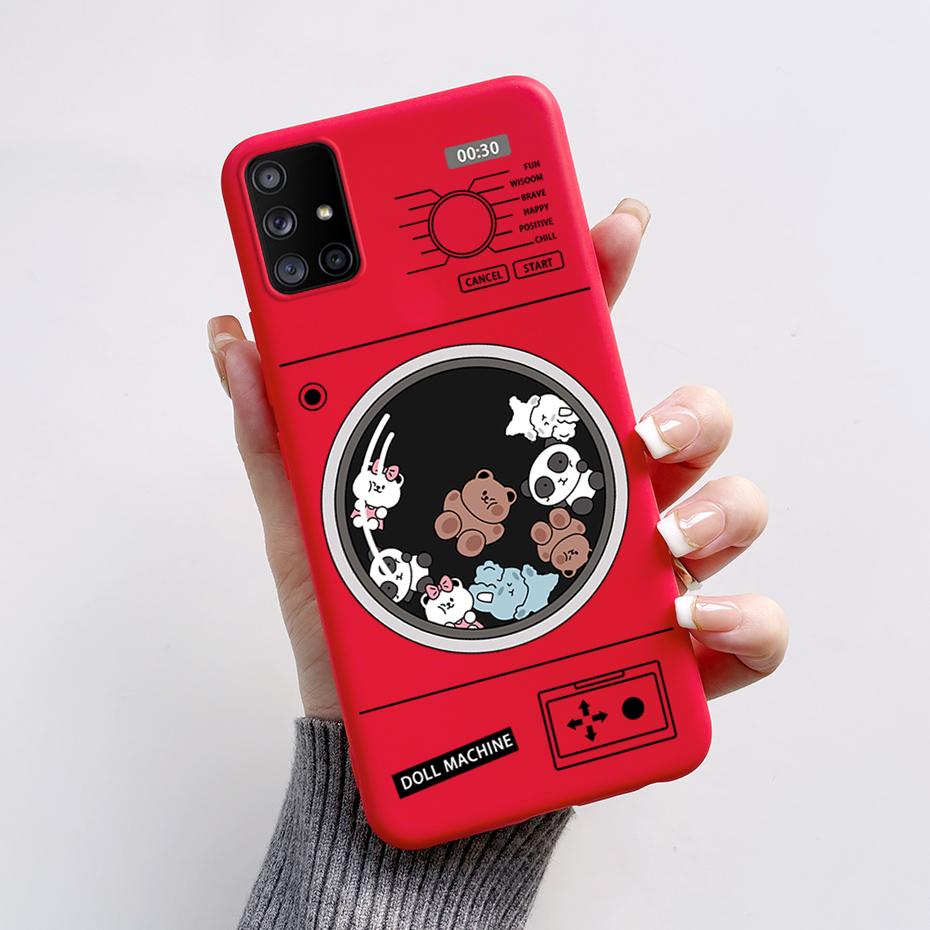 For Samsung Galaxy A51 A71 5G Case SM-A516F SM-A716F Soft Slim Cute Cartoon Frog Back Cover Fundas Bumper For Samsung A 51 Coque
