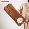 Zen Walnut Absorbent Dry Bubble Tray Household Rectangular Tea Tray Table Kung Fu Tea Set Solid Wood Drainage Pot Bearing Holder